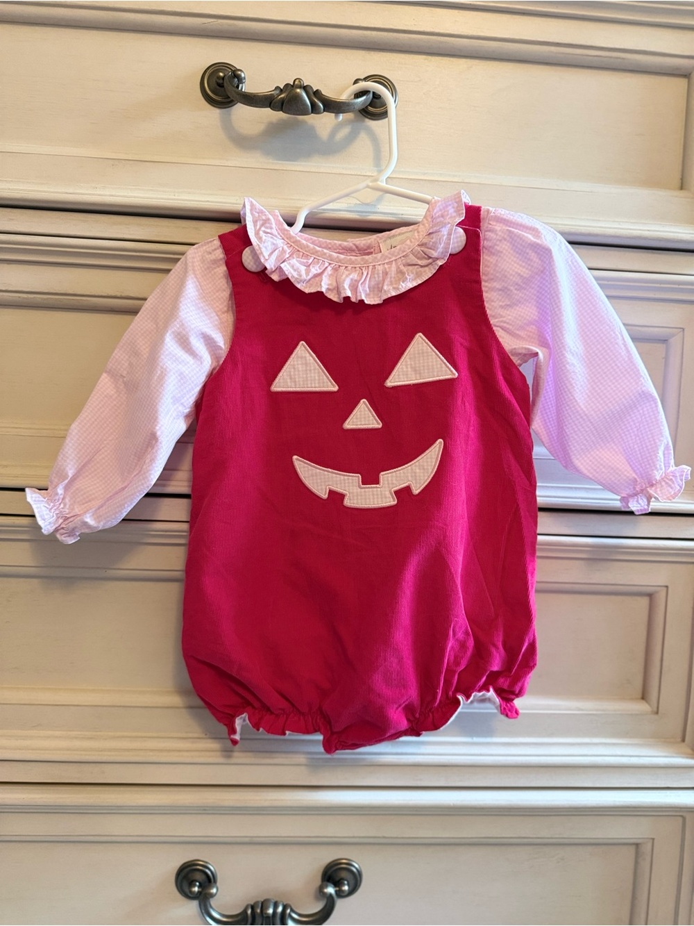 The Smocking Place Jack-o’-lantern 2 piece Bubble 18m